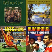 Blue-Eyed-Books-Uniquely-Sporting-Sports-Books-Ryder-Cup-Definitive-History-signed-Colin-M-Jarman-Roy-of-the-rRovers-Playing-Years-Humorous-Sports-Quotes