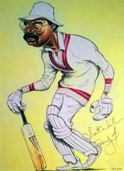 Clive-Lloyd-memorabilia Lancs CCC West Indies cricket memorabilia signed-John Ireland-print-Big Cat