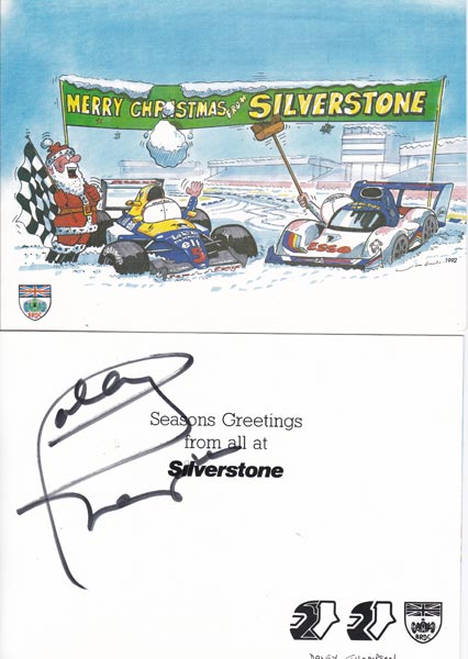 Daley-Thompson-signed-silverstone motor sports xmas card 