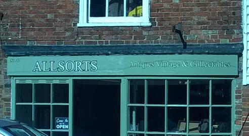 Uniquely-Sporting-Sports-Memorabilia-Store-Shop-Allsorts-Antiques-Vintage-and-Collectables-Headcorn-Kent-TN27-Front-Window